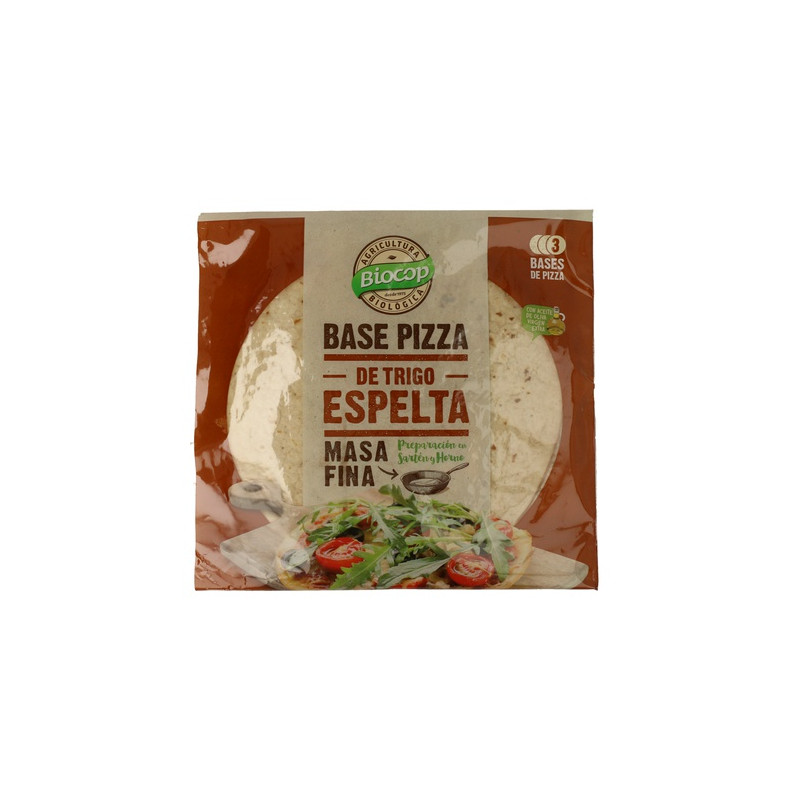 Base pizza masa fina espelta 39gr bio biocop