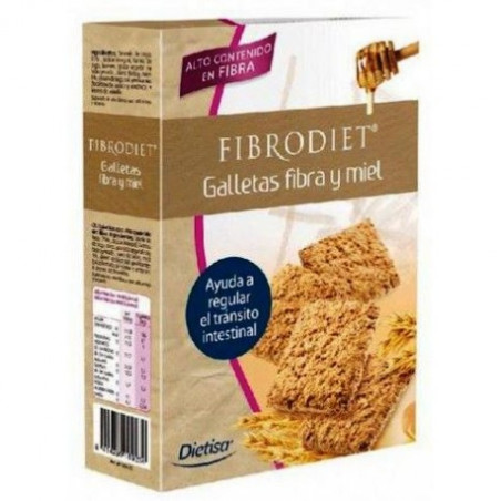 Fibrodiet galletas fibra miel 400g dietisa