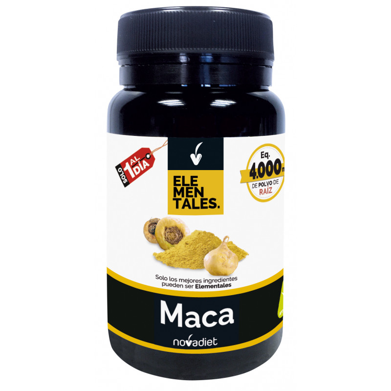 Maca 4000mg 30cap.(1 al dia) elementales novadiet