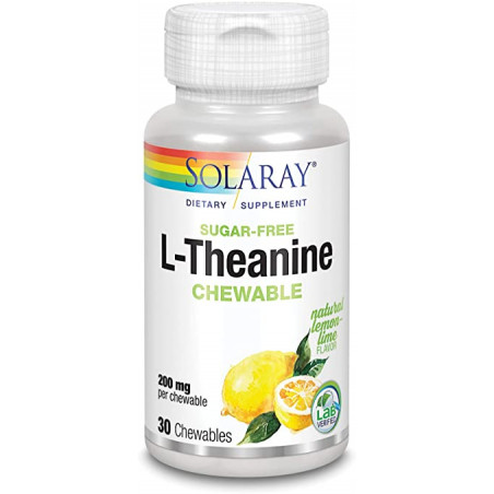 L-theanine 30comp.masticables sabor limon solaray
