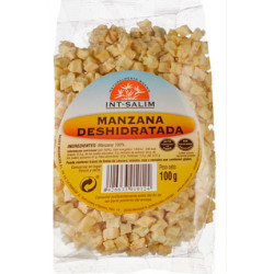 Manzana deshidratada sotya